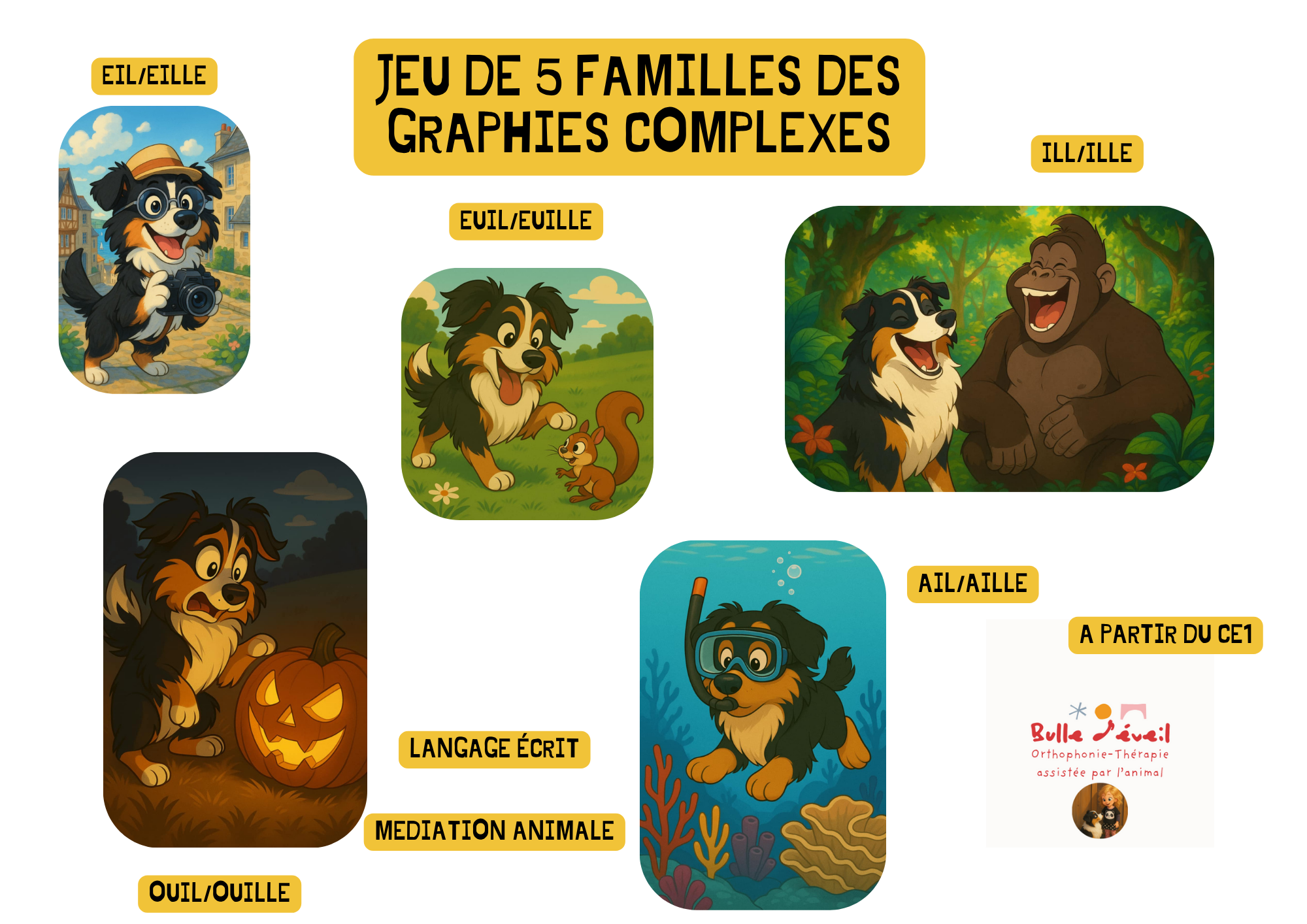 5 familles des graphies complexes
