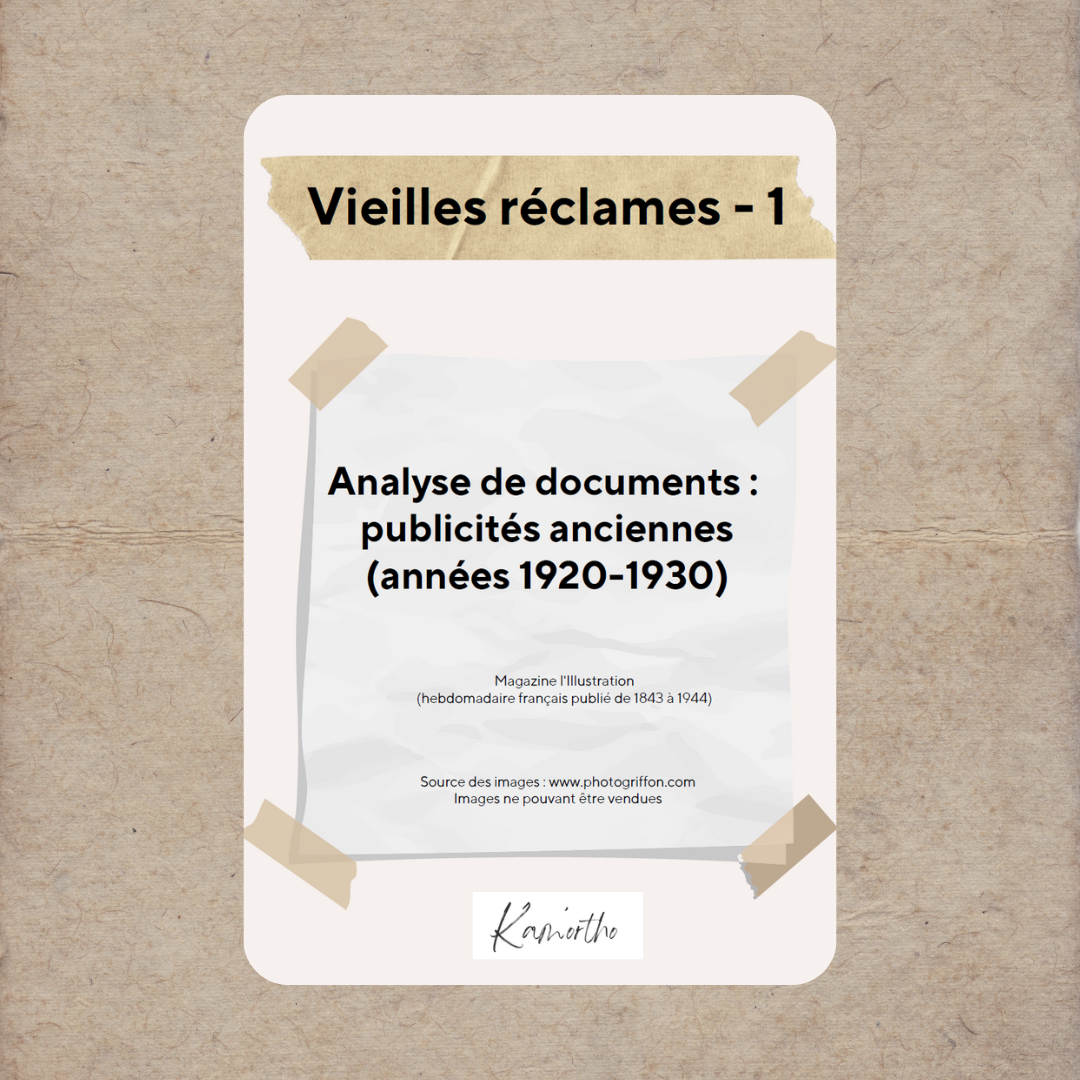 Vieilles réclames - 1 (années 1920-1930)