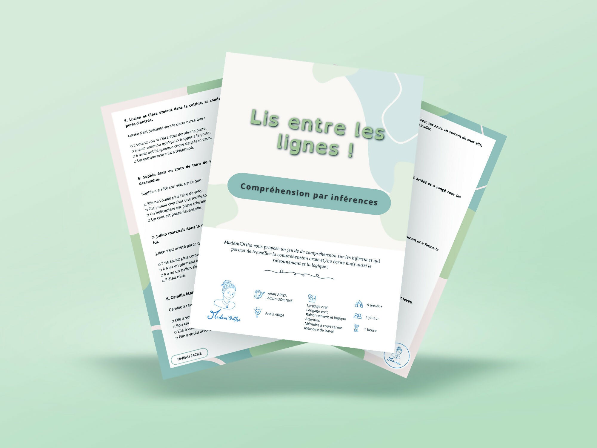 Lis entre les lignes ! Compréhension par inférences - Textes courts et questions (PDF)