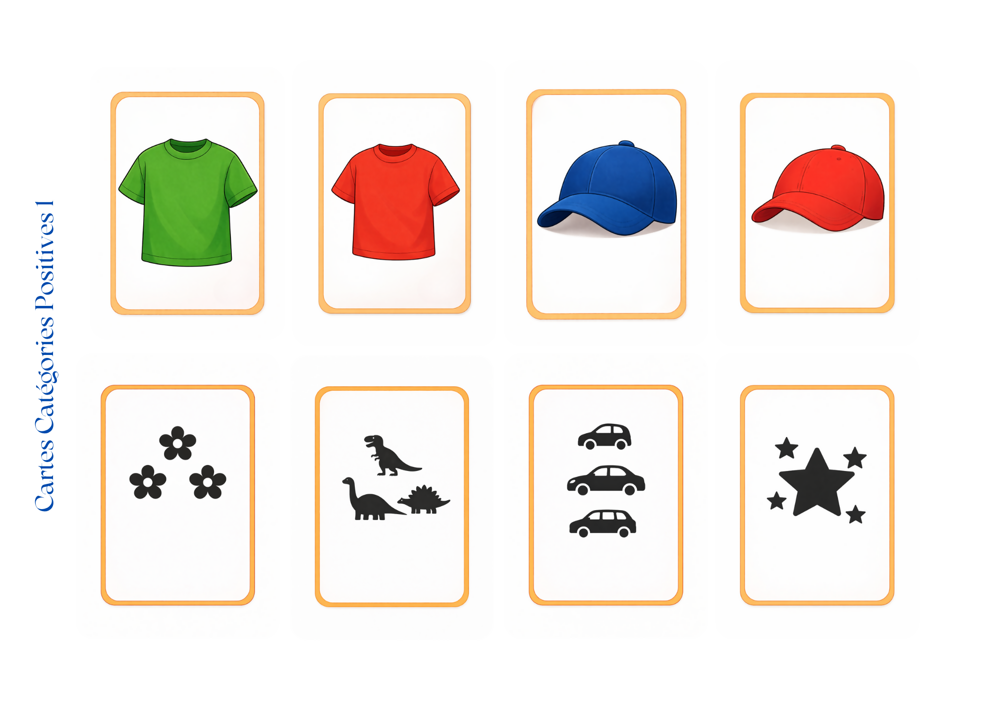 Compréhension de phrases simples : Les Casquettes