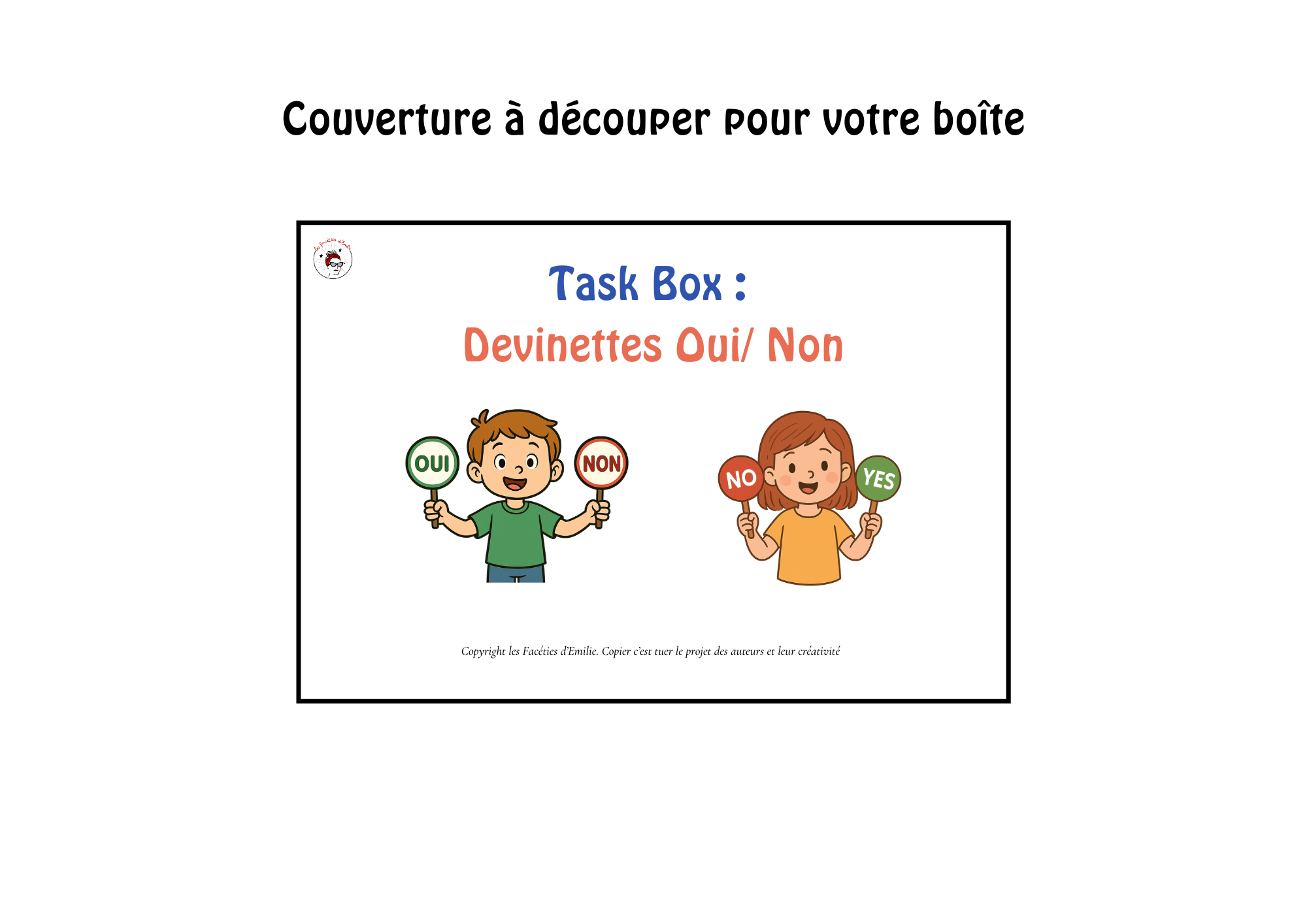 Task Box Devinettes Oui/ Non