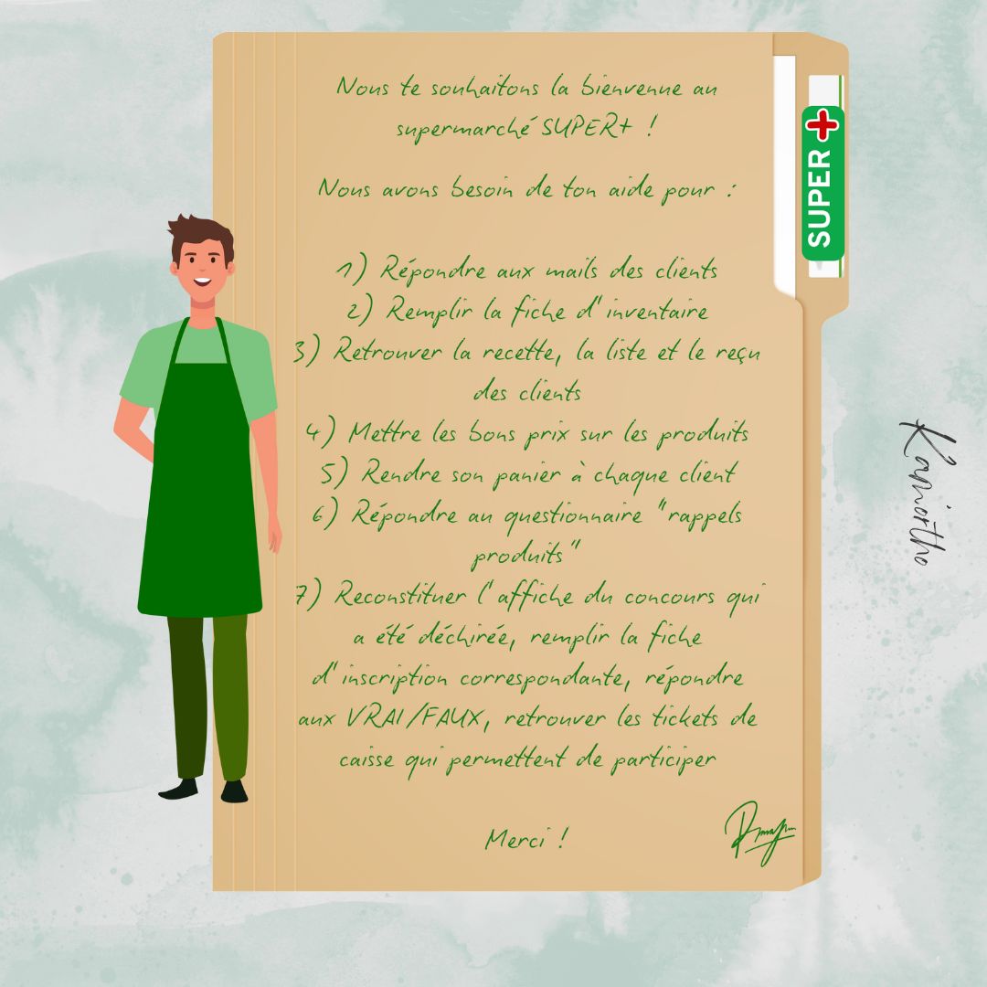 Bienvenue au supermarché SUPER+