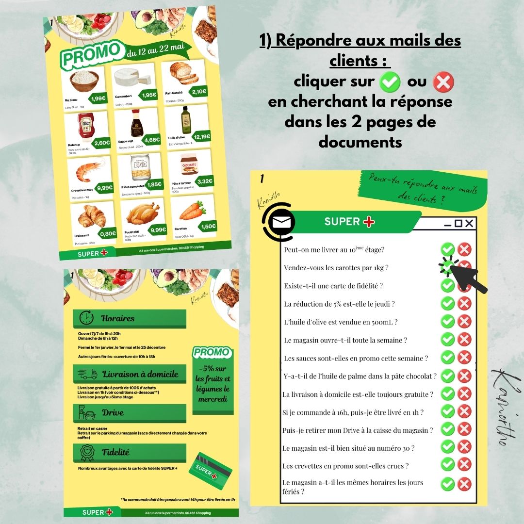 Bienvenue au supermarché SUPER+