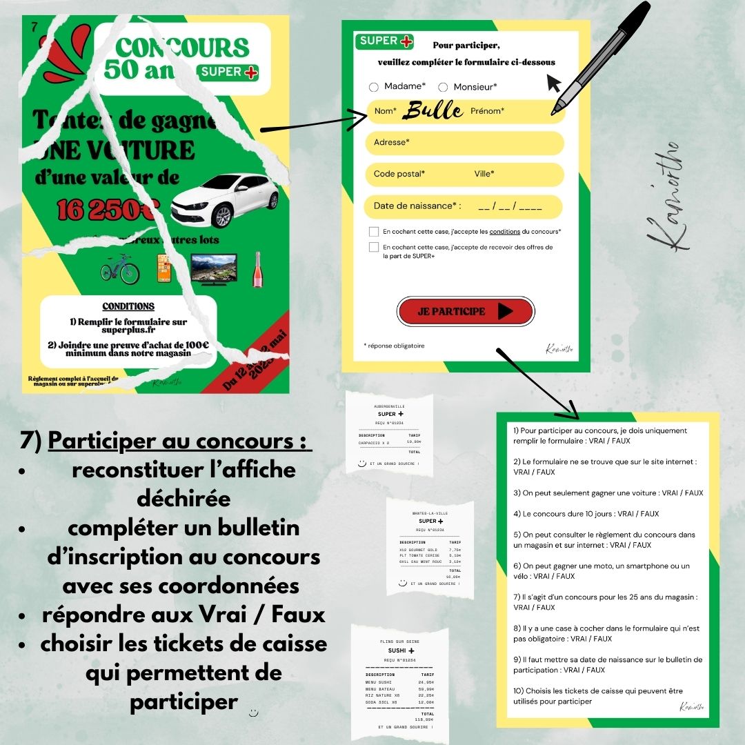Bienvenue au supermarché SUPER+