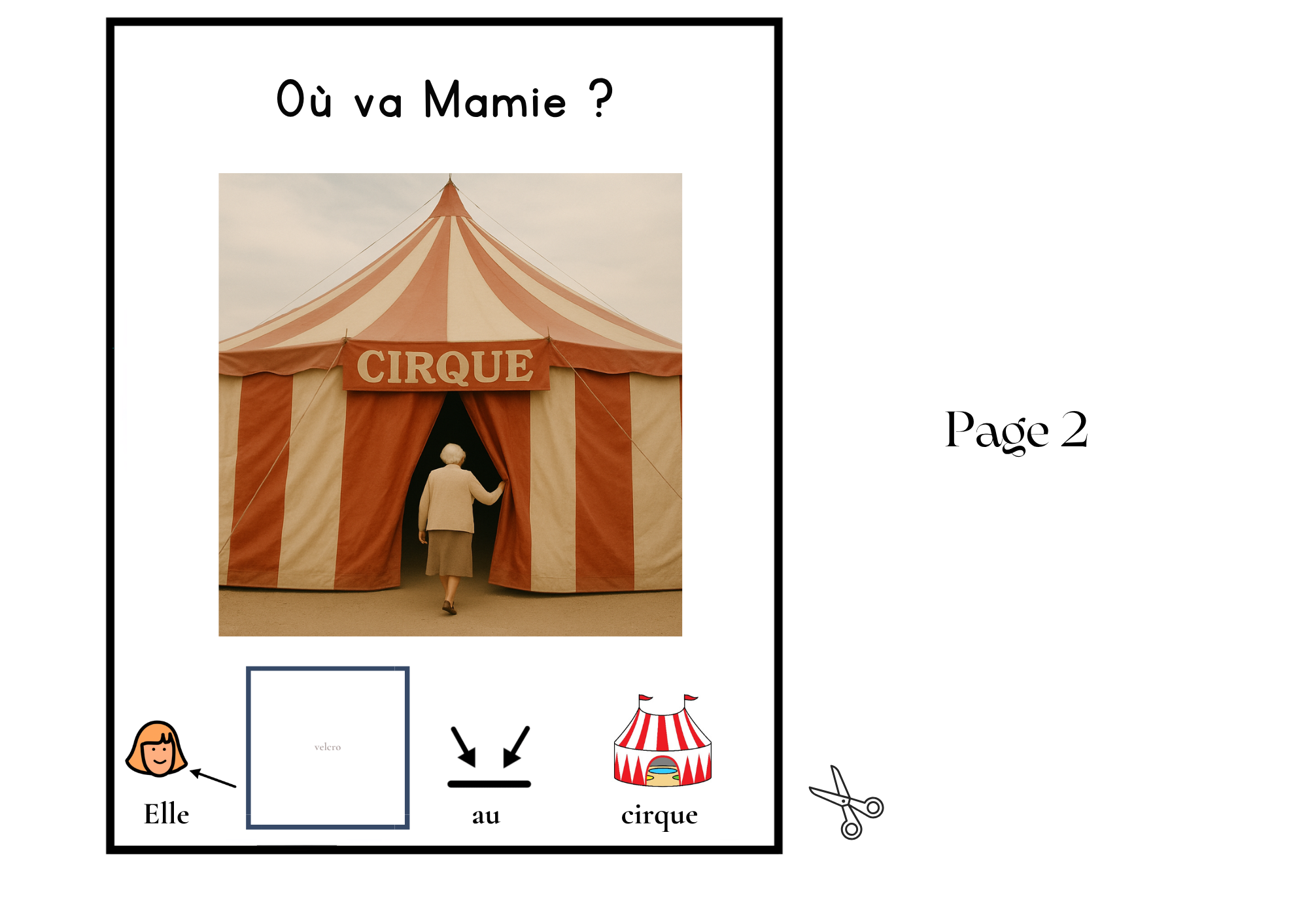 Ensemble de 4 Livres adaptés à la CAA, mot de base "ALLER"