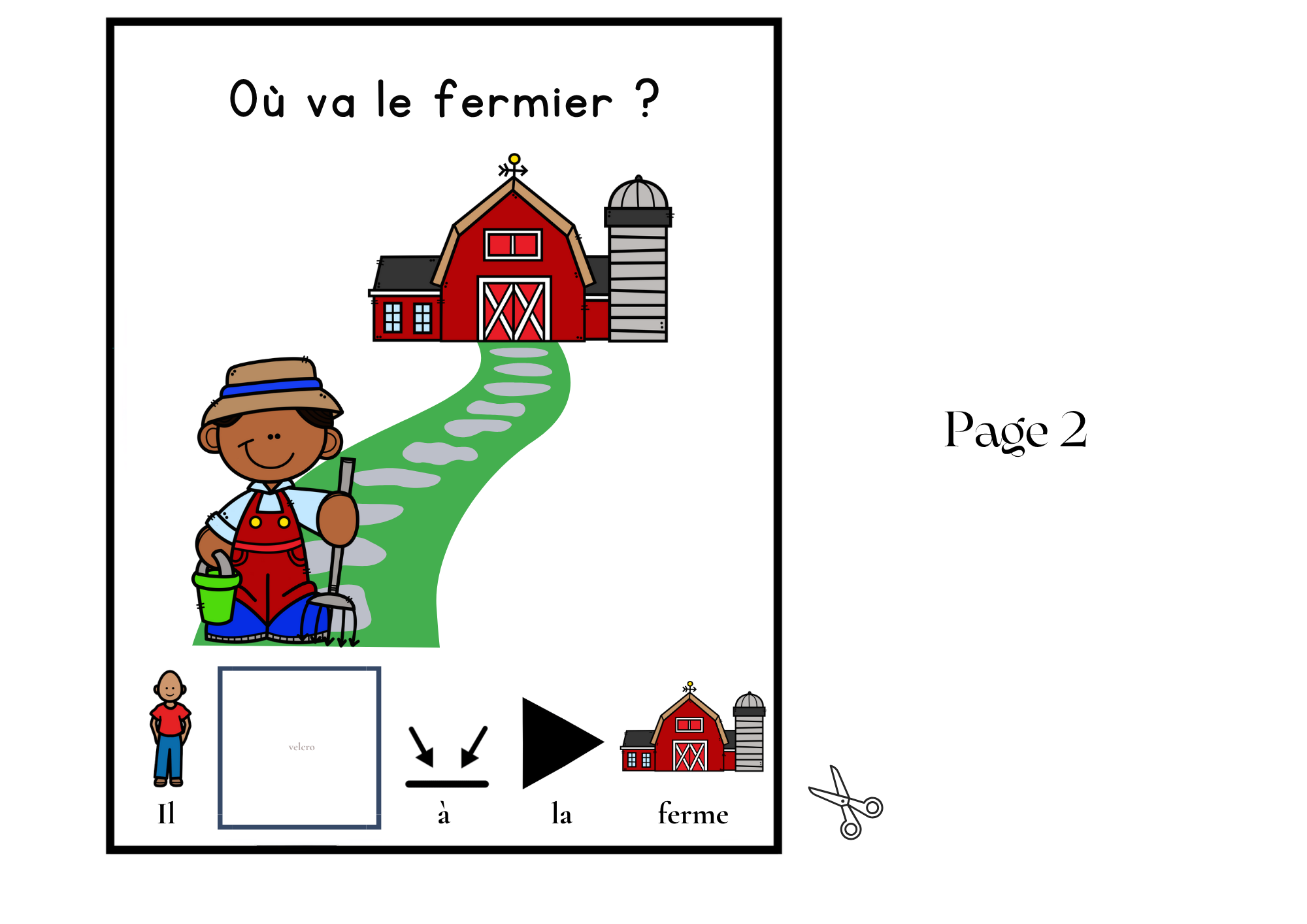 Ensemble de 4 Livres adaptés à la CAA, mot de base "ALLER"