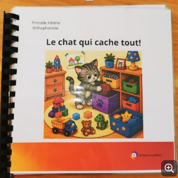 LE LIVRE DU CHAT QUI TRAVAILLE LE SON "CH"