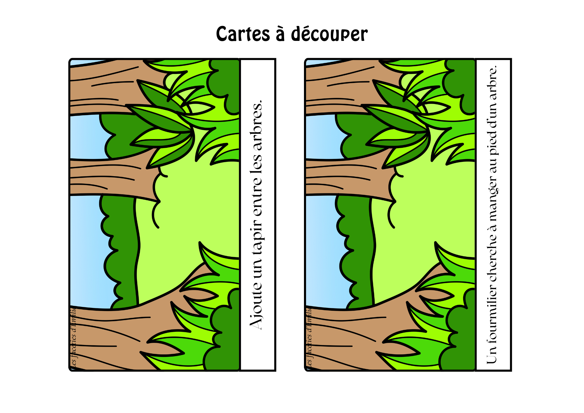 Task Box Lis et Construis "La forêt tropicale"