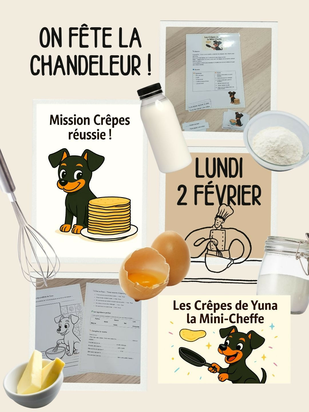 Les crêpes de Yuna la mini-cheffe