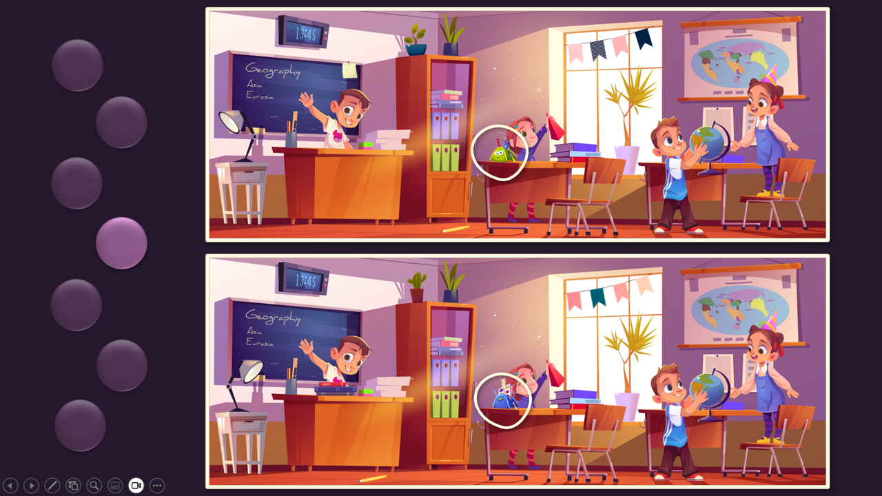 7 différences dans la classe