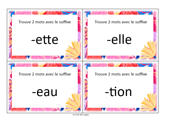 Préfixes-Suffixes