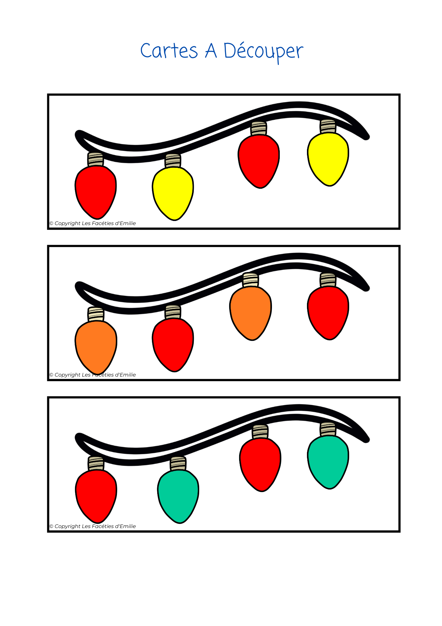 Task Box imitation/Algorithme "Les guirlandes lumineuses"