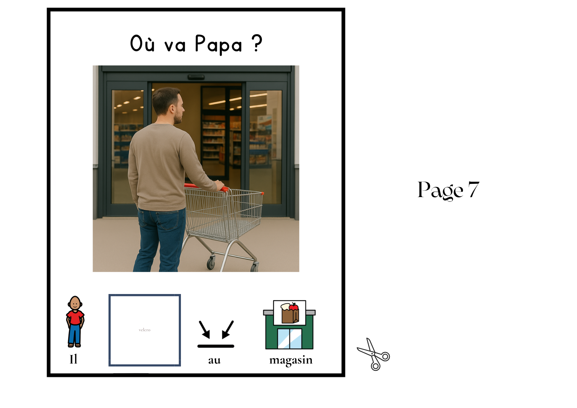 Ensemble de 4 Livres adaptés à la CAA, mot de base "ALLER"