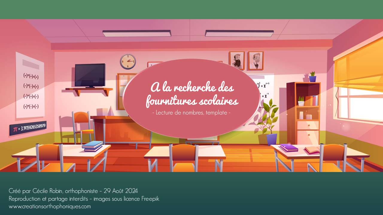 A la recherche des fournitures scolaires