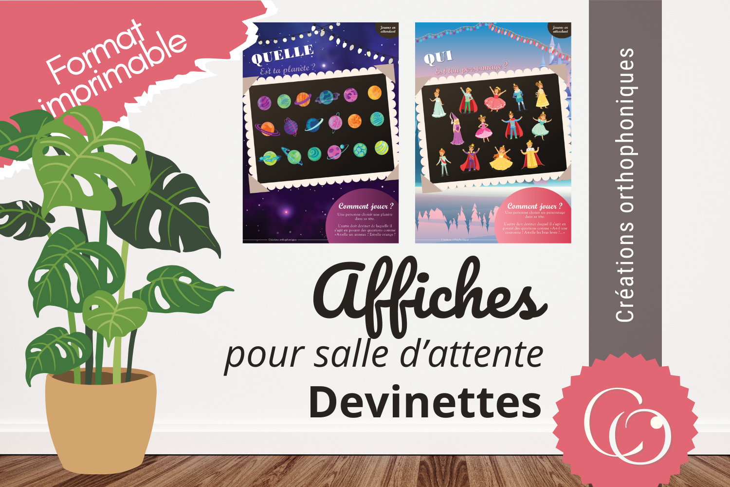 Affiches jeux pour salle d&
