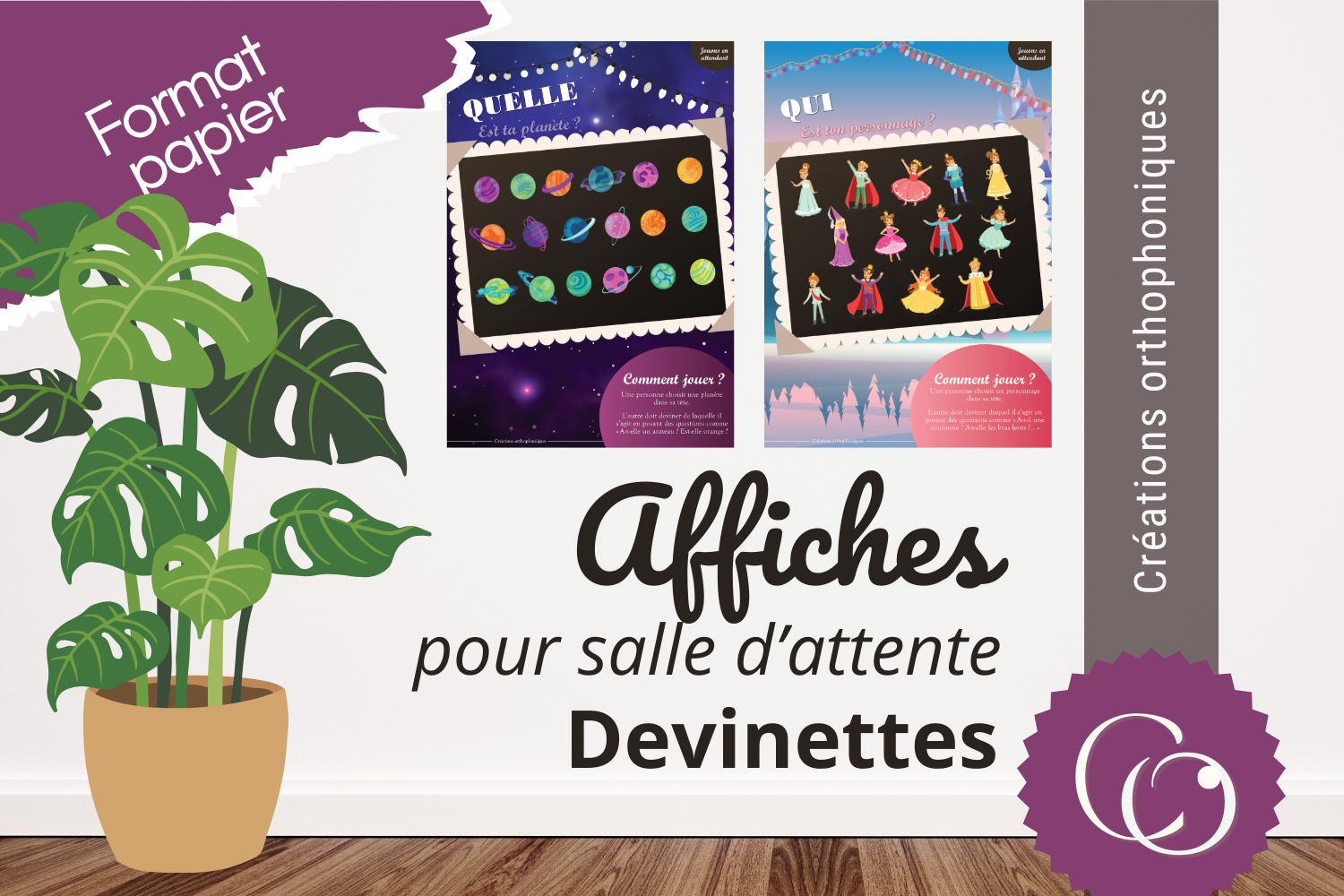 Affiches jeux pour salle d&