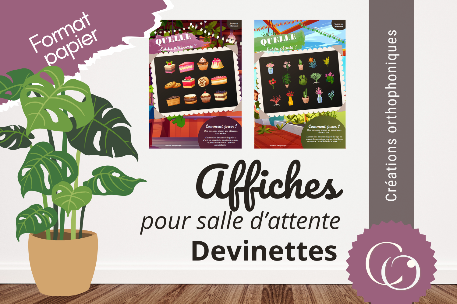 Affiches jeux pour la salle d&