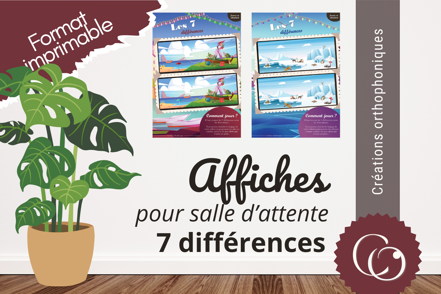 Affiches jeux pour salle d&