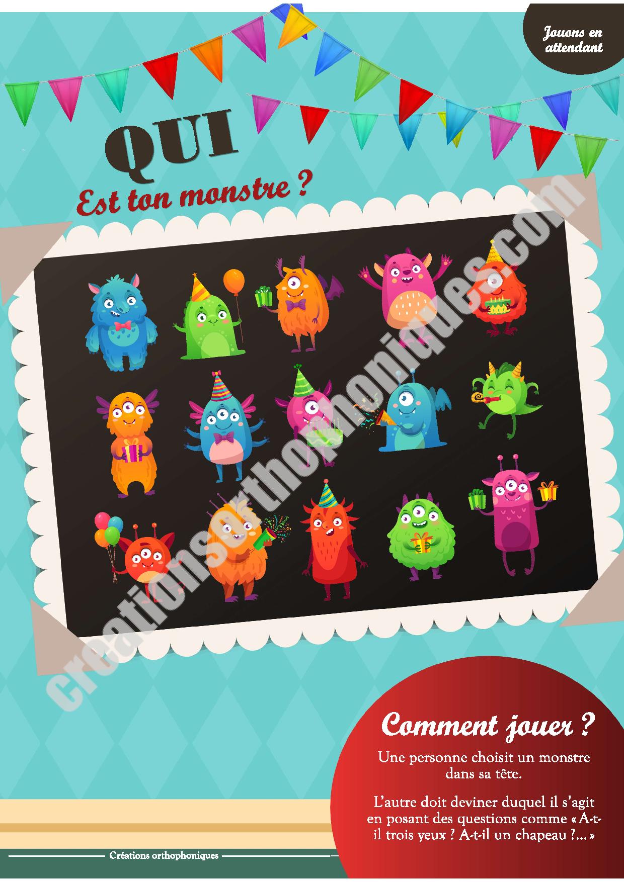 Affiche "Jouons en attendant"