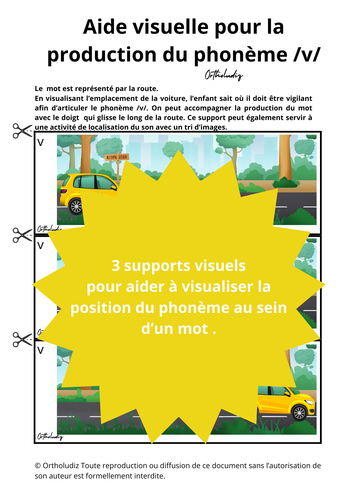 Aide visuelle v voiture