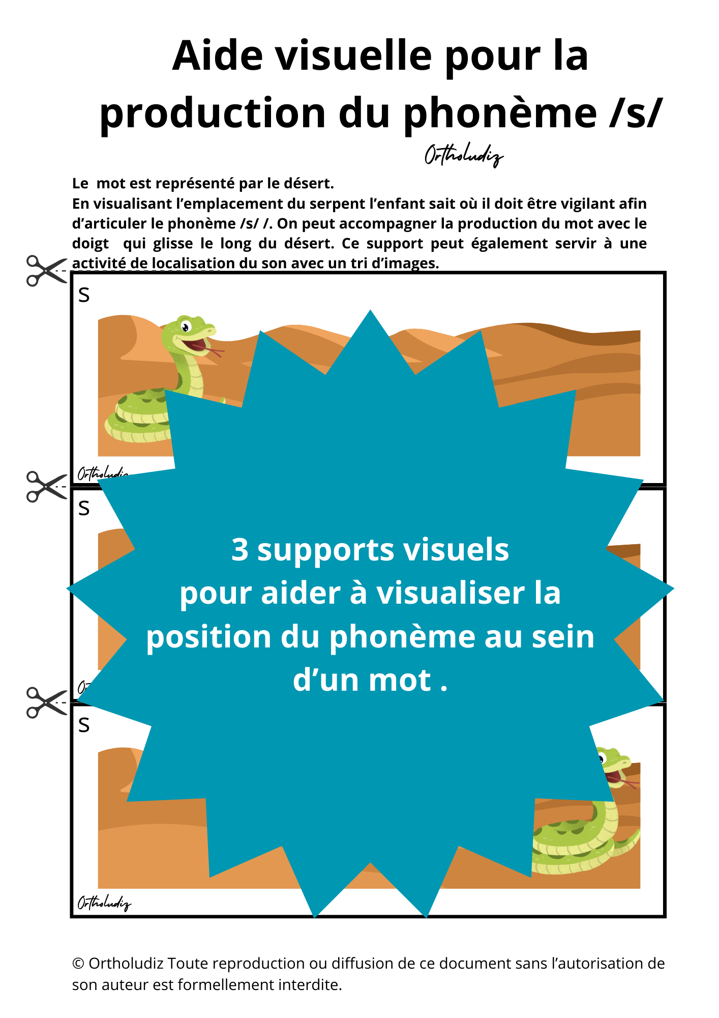 Aide visuelle articulation S