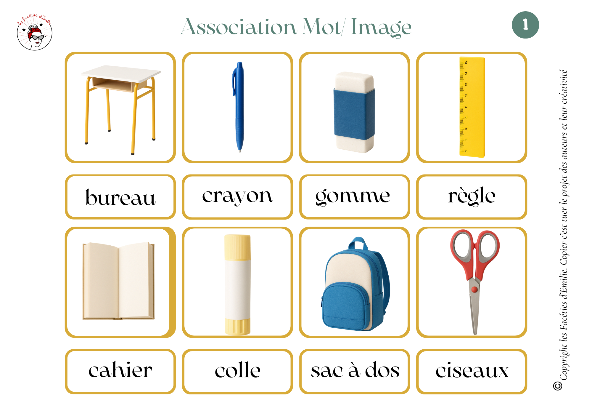 Association Mots/Images idéal clavier prédictif TD Snap