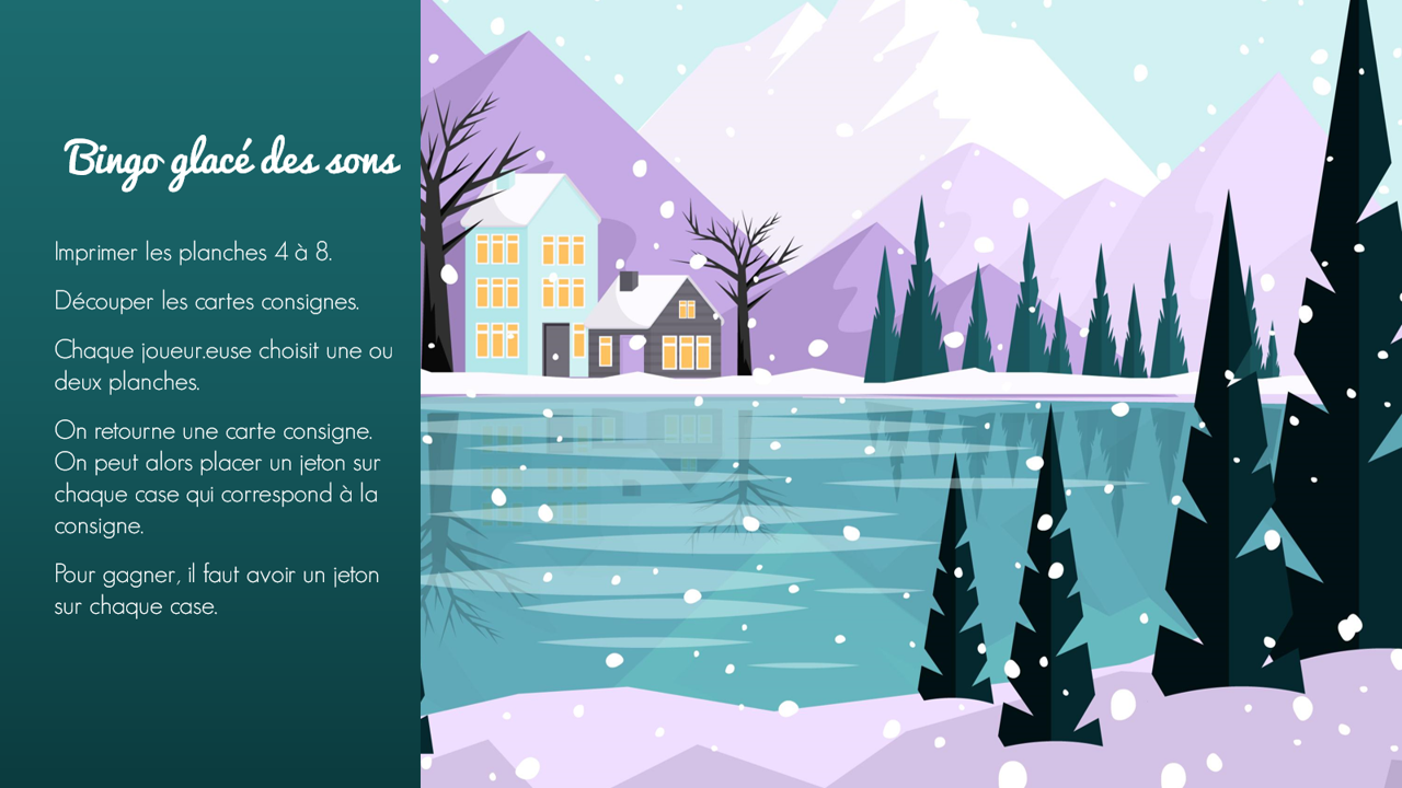 Bingo glacé des sons
