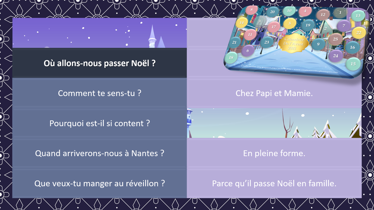 Noël en questions réponses