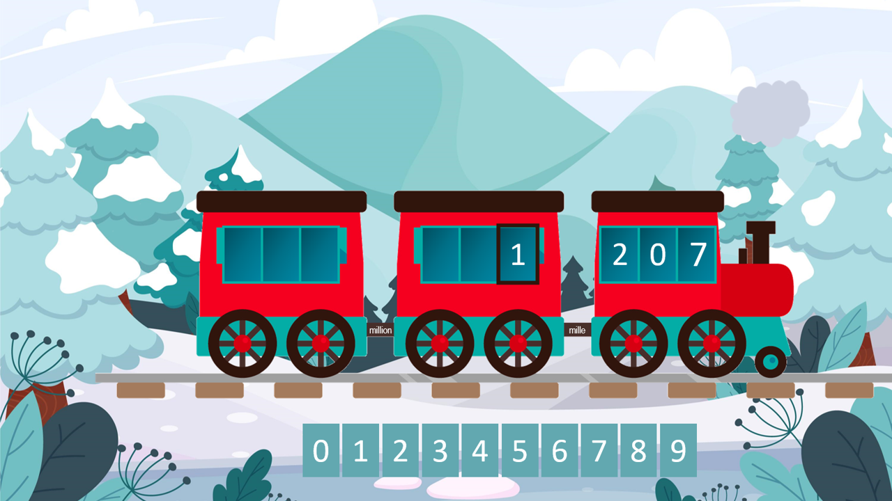 Le train des nombres