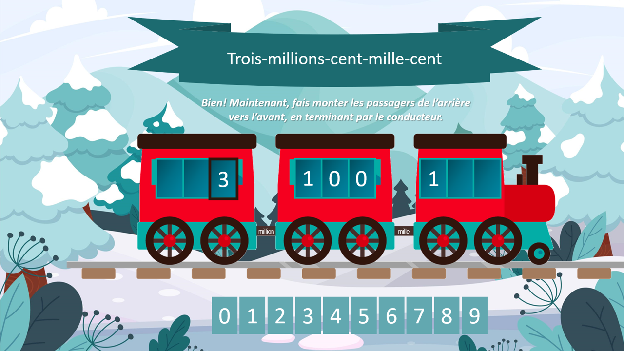 Le train des nombres