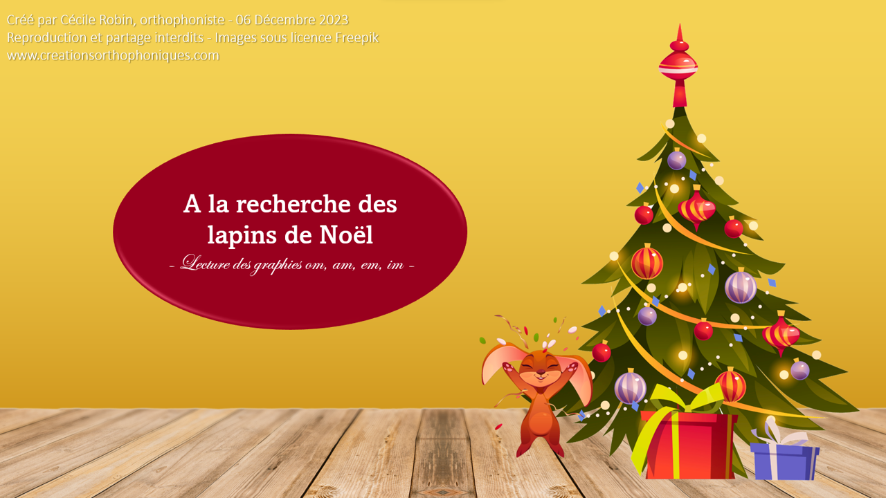 A la recherche des lapins de Noël