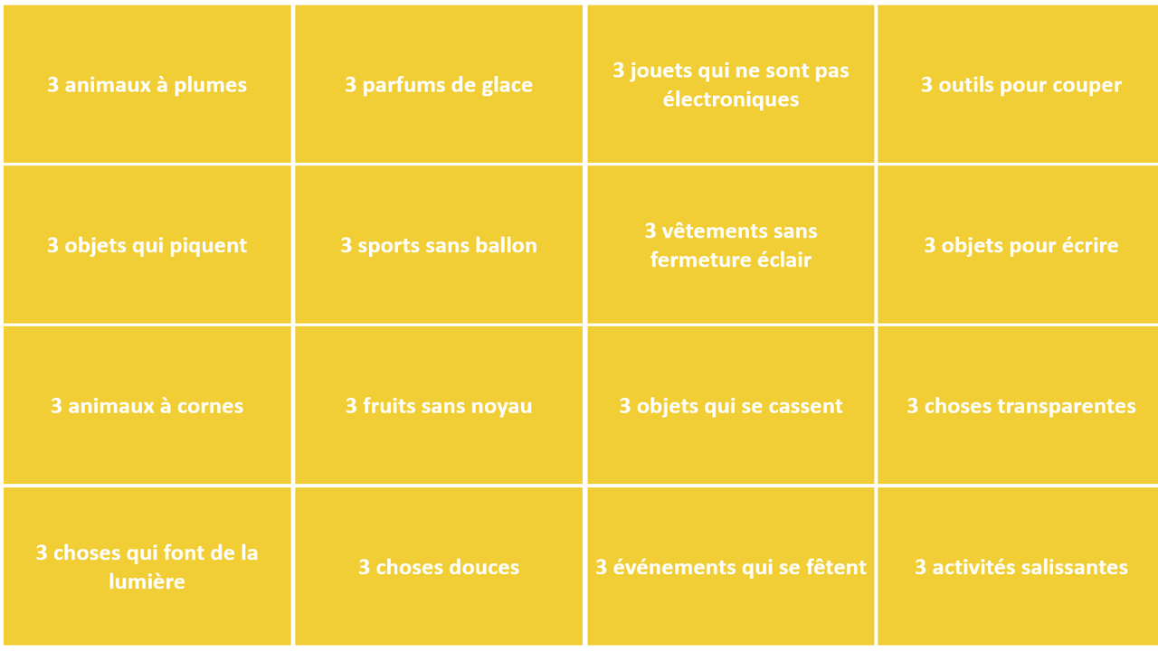 Jeu des bonshommes de neige
