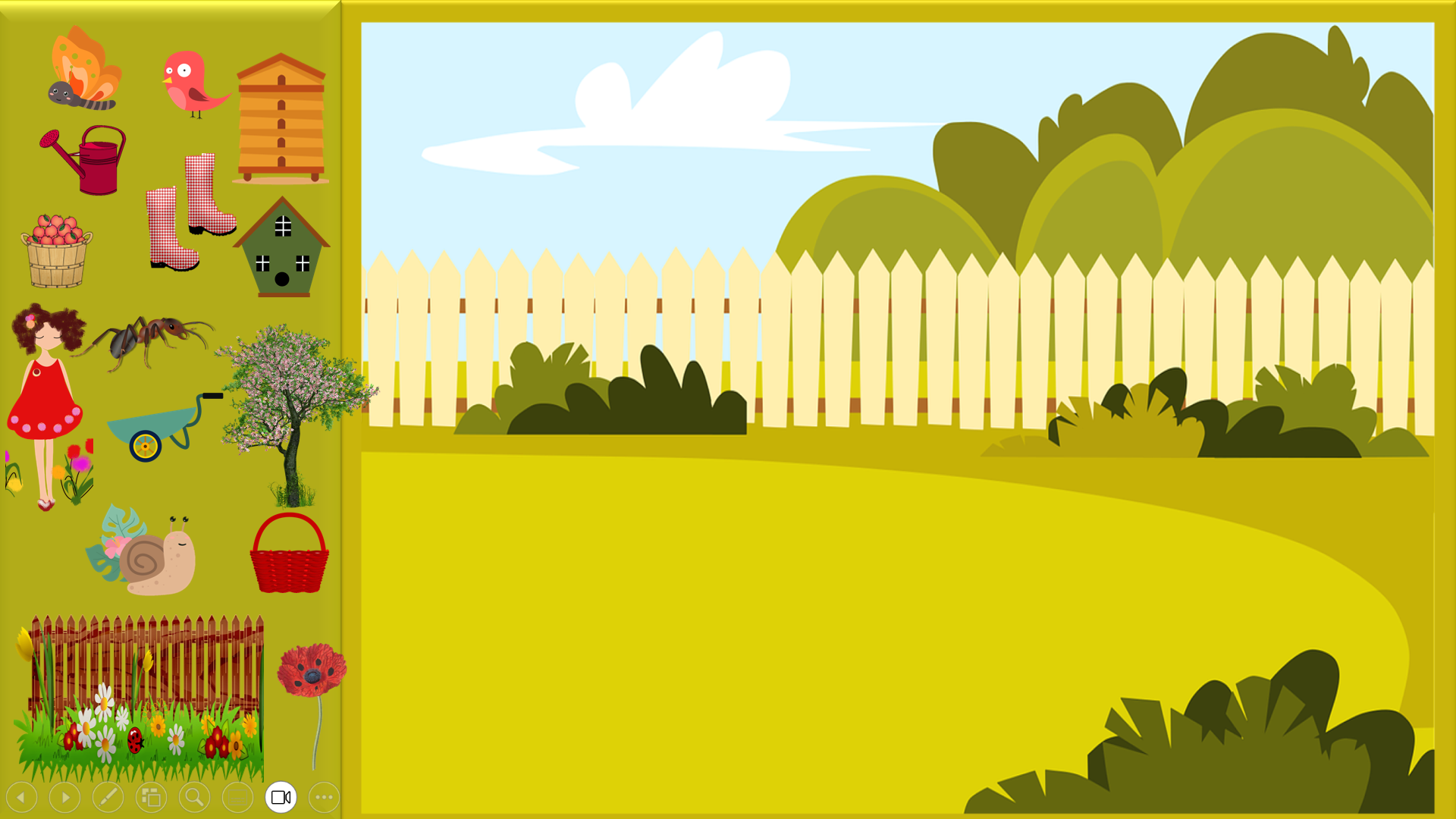Bienvenue au jardin (différences, intrus, scènes à déplacer))