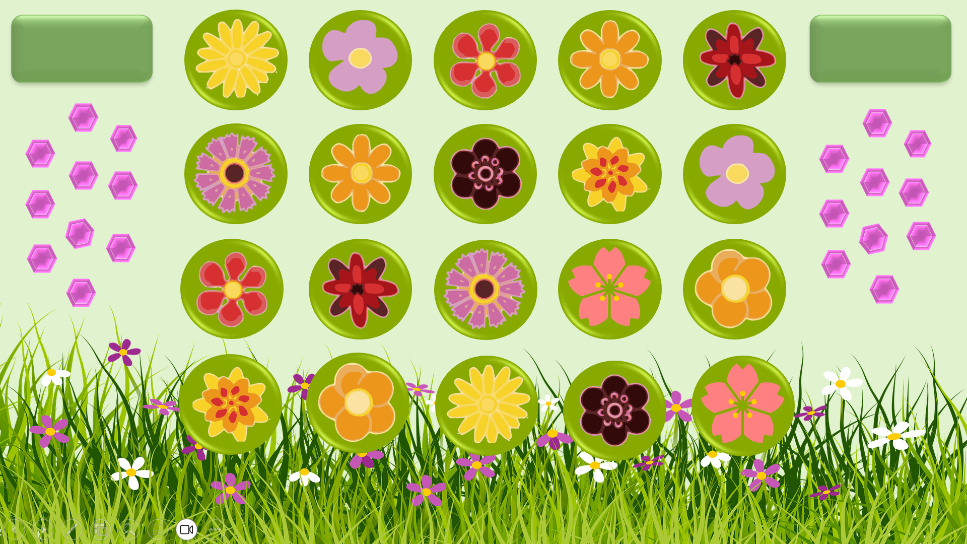 Un tableau de fleurs - memory