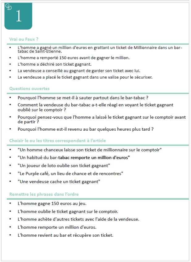 Presse & Compréhension