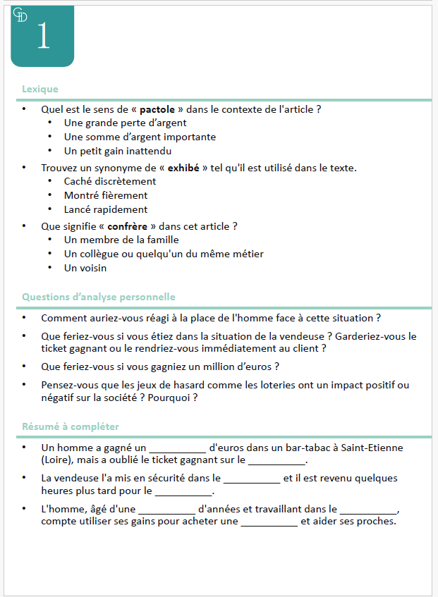 Presse & Compréhension