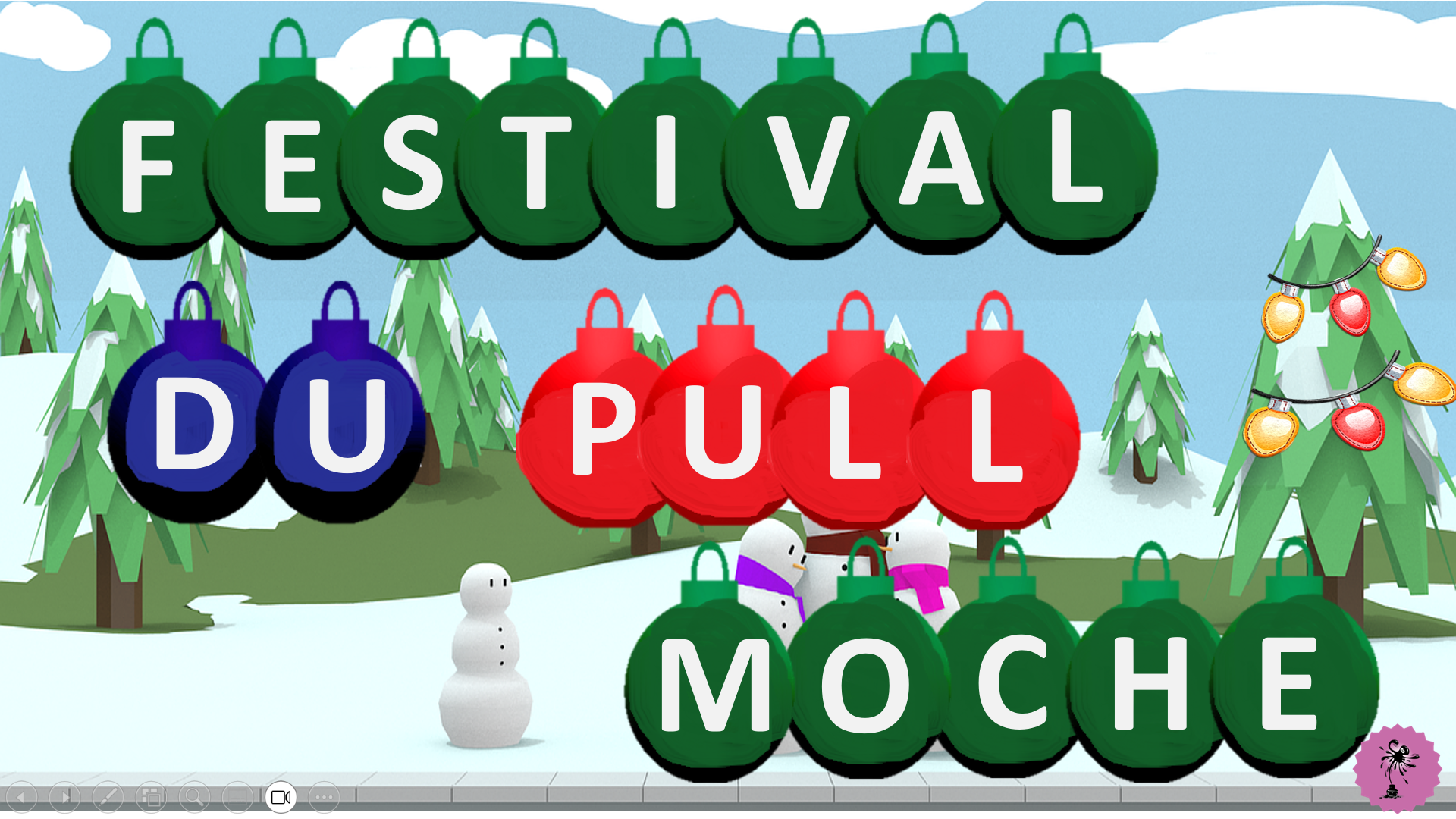Festival du pull moche de Noël (perception et discrimination visuelles)