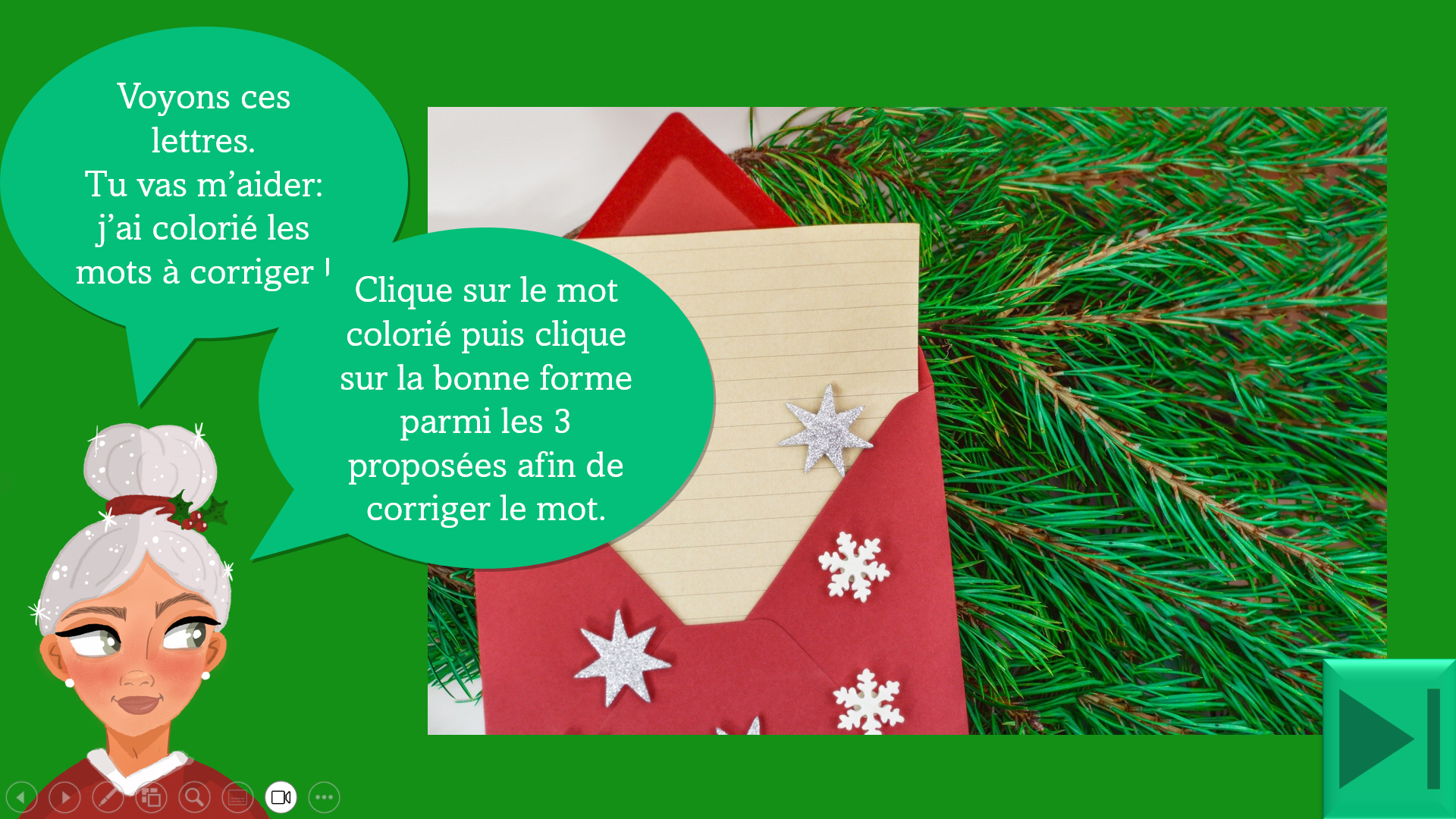 Lettres de Noël 1 (mots irréguliers)