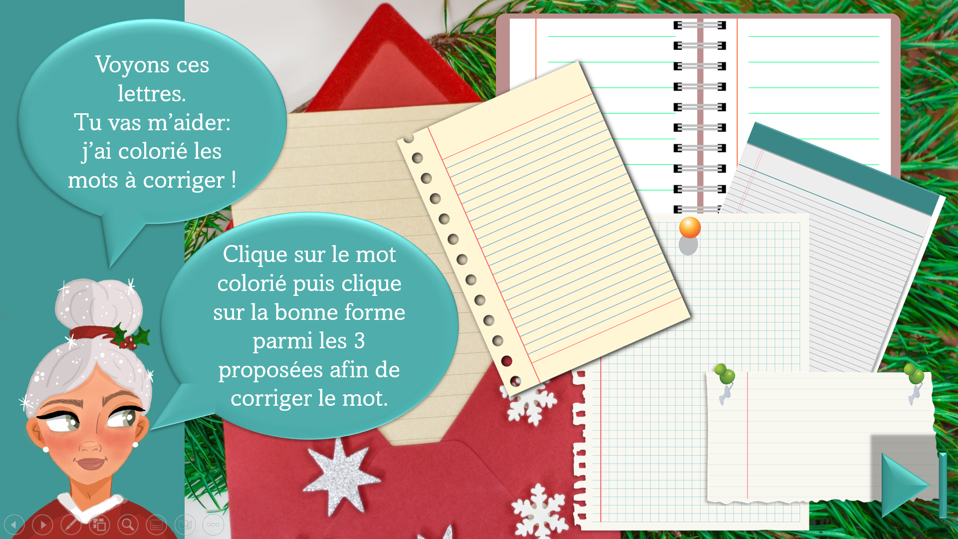 Lettres de Noël 2 (flexions verbales)