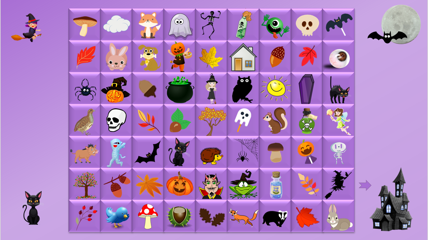 Halloween - Parcours images ou mots