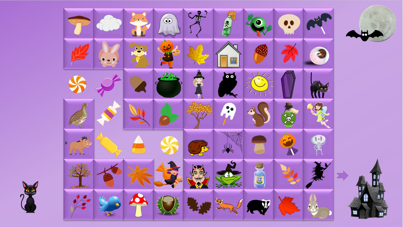 Halloween - Parcours images ou mots