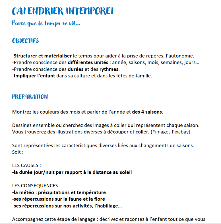 Calendrier intemporel