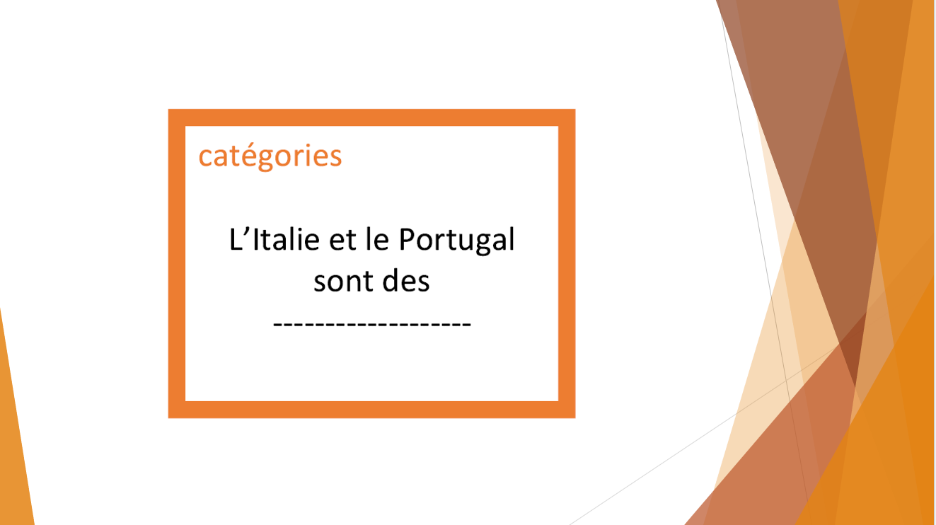 Les cartes catégories sémantiques de Valérie