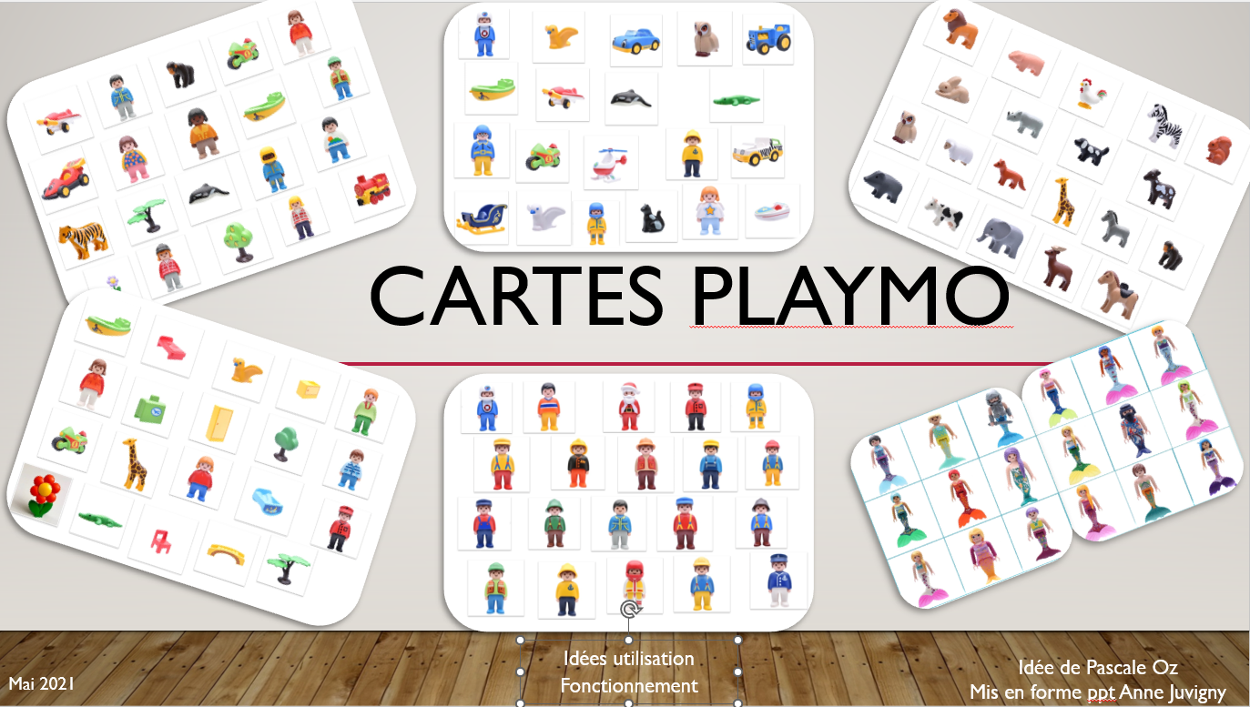 Cartes Playmo évocation - Pascale