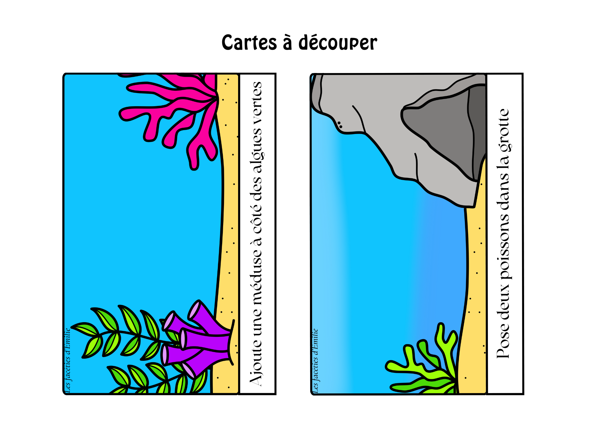 Task Box Lis et Construis "A la Mer" Niveau 1
