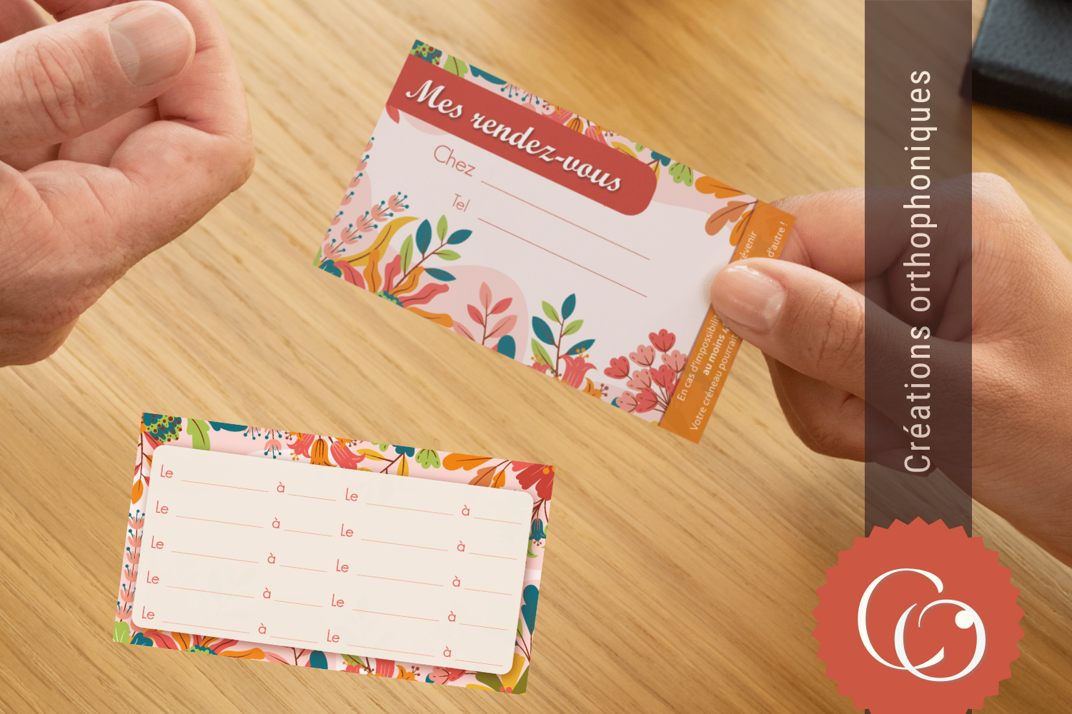 Cartes "Mes rendez-vous"