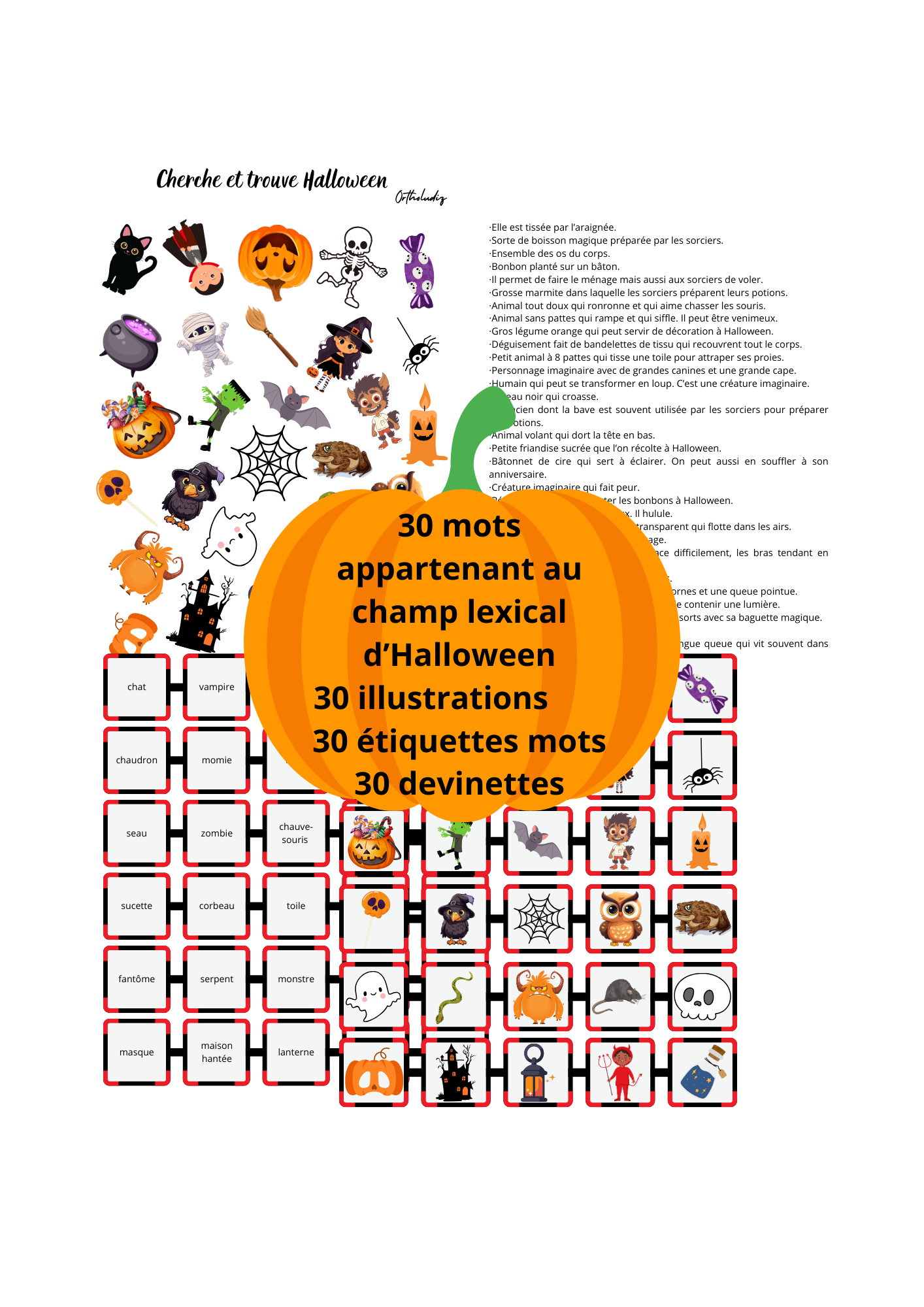 Cherche et trouve Halloween