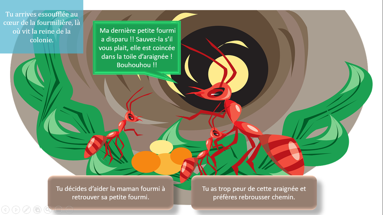 Aventure périlleuse dans le jardin