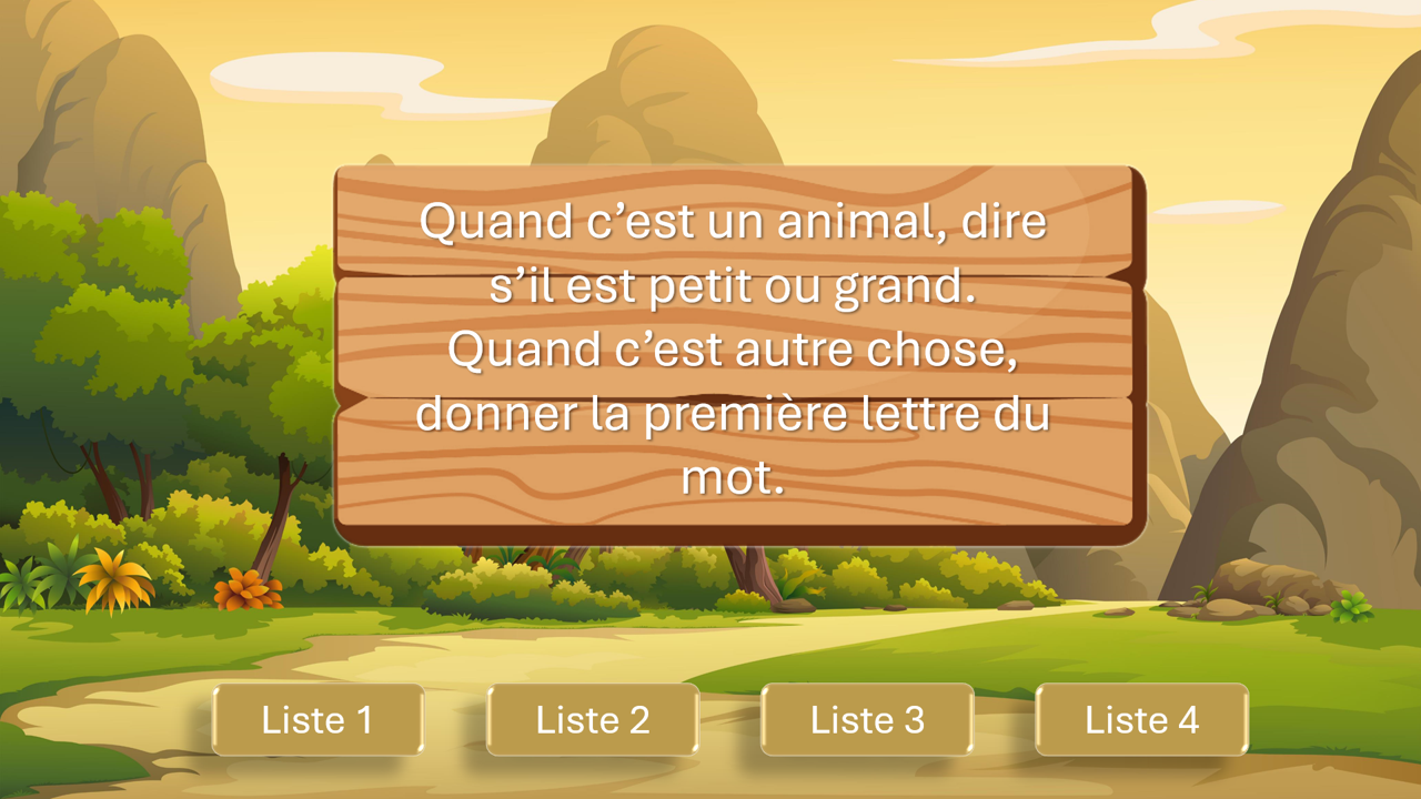 Dans la savane - Flexibilité et inhibition