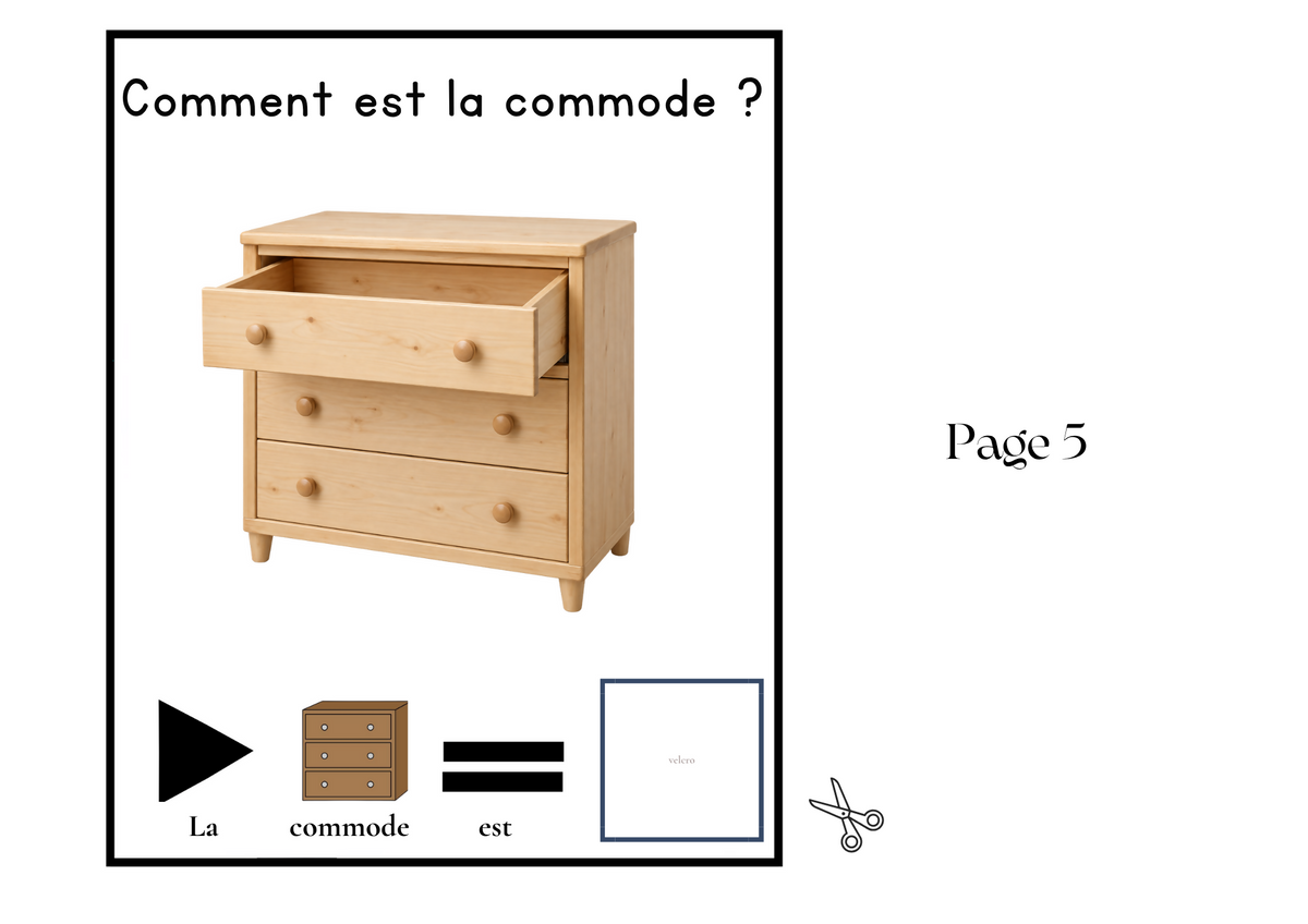 Livre Adapté en CAA, Adjectif "Ouvert"